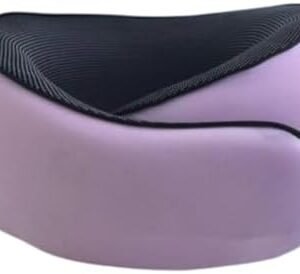 The Cozeo™ Travel Neck Pillow, 100% Pure Memory Foam Airplane Neck Pillow with Eye Mask & Earplug, Ideal for Flight, Car Road Trip Essentials & Sleeping | Comfortable & Suitable for Adults & Kids Pink