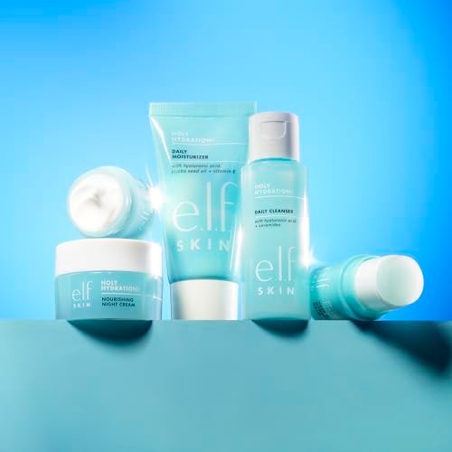 e.l.f. SKIN Holy Hydration! Jet Set Hydration Kit, Travel Friendly Hydrating Skincare Set, Face Cleanser, Balm, Moisturizer, Eye Cream & Night Cream, Vegan & Cruelty-Free - Image 2