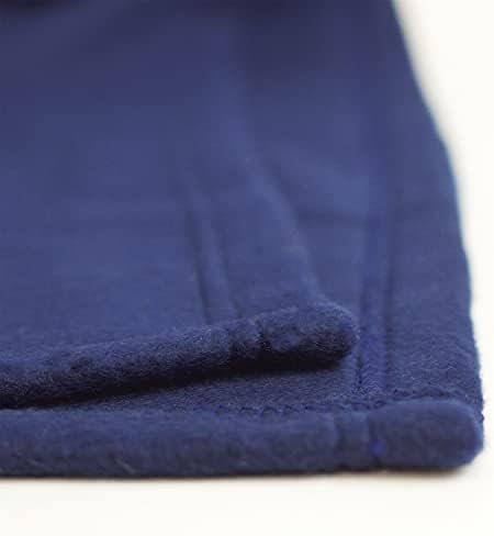 Cozy-Soft Microfleece Travel Blanket, 50x60 Inch, Lightweight, Compact, Perfect for Airplane and Car, Navy - Image 3