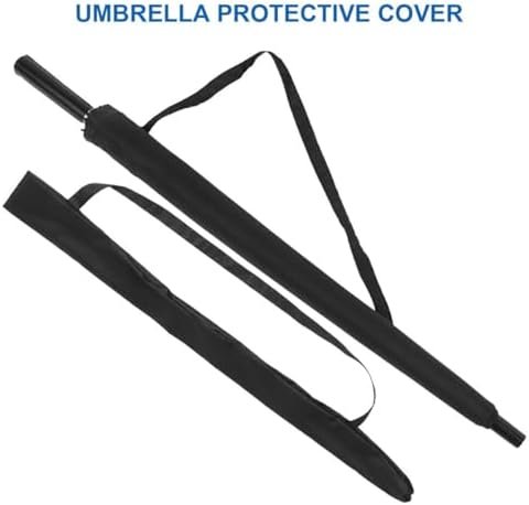 PRETYZOOM 2pcs Umbrella Carrying Pouch Strap Reversible Cover for Easy Storage and Travel for Handle Umbrellas Practical Design for Rainy Days - Image 3