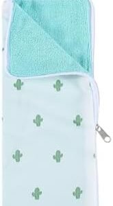 GORGECRAFT Umbrella Carry Bag Portable Waterproof Travel Umbrellas Storage Pouches Cloth Cactus Patterns Wet Umbrella Case Folding Sleeve Covers Carry Bag for Home Outdoor Light Blue 19.3 x 5.12 inch