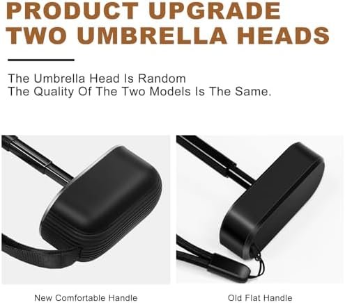 LEAGERA Mini Umbrella For Purse - UPF 50+ UV Blocker Sun Protection Umbrella, Small Micro Travel Parasol Design for Women,Yellow - Image 3