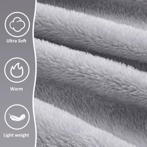 Travel Blanket, Ultra-Soft, Warm & Lightweight Travel Blanket Airplane with Bag, 65x40 in, Airplane Travel Essentials for Women, Men & Kids, Included Eye Mask, Luggage Sleeve & Backpack Clip - Image 2