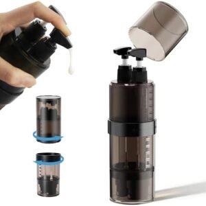 Chuya Travel Bottles for Toiletries 2 IN 1 Design Detachable,Travel Essentials Bottles for Shampoo,Body Wash,Lotion,Refillable Toiletries Bottle for Vacation,Business Trip,Gym,TSA Approved&Leak Proof