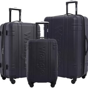 Wrangler 3 Piece Astral Travel Luggage Set, Dark Sapphire