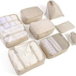 8 Set Packing Cubes for Suitcases Travel Luggage Packing Organizers,Travel Accessories Essentials Luggage Organizer with Shoe/Tioletry/Laundry Bag