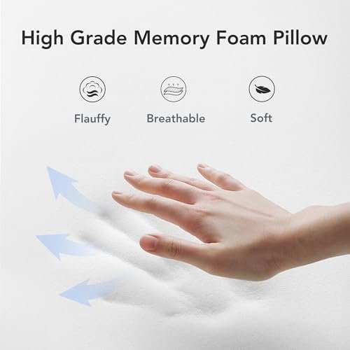 Travel Pillow, 100% Pure Memory Foam Travel Neck Pillow Airplane Neck Support Ergonomic Design for Traveling Suitable for Airplanes,Offices and Cars-Grey - Image 6
