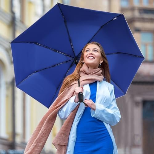 G4Free UPF 50+ UV Protection Large Travel Umbrella 42/46 Inch Auto Open Close Windproof Sun Blocking Umbrella - Image 4