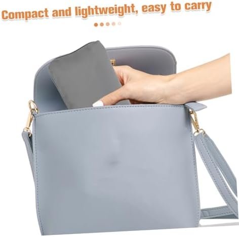 Toyvian Umbrella Bag Absorbent Microfiber Storage Pouch for Keychains Travel Umbrellas Compact Versatile Grey Design with Snap Closure - Image 8