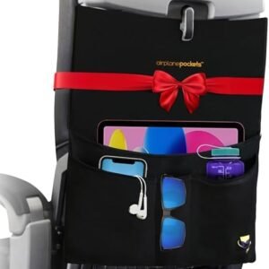 Airplane Pockets - Airplane Accessories - Plane Travel Essentials - Travel Organizer - Seat Storage Organizer - Air Travel Essentials - Seat Back Organizer - International Travel Must Have