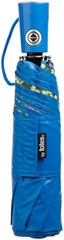 totes Auto Open/Close Compact Umbrella with Printed Under Canopy, Floral, One Size - Image 3