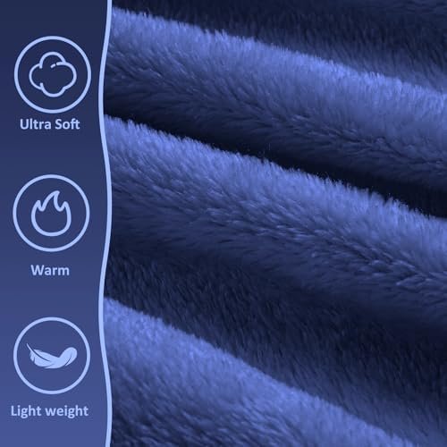 Travel Blanket, Ultra-Soft, Warm & Lightweight Travel Blanket Airplane with Bag, 65x40 in, Airplane Travel Essentials for Women, Men & Kids, Included Eye Mask, Luggage Sleeve & Backpack Clip - Image 2