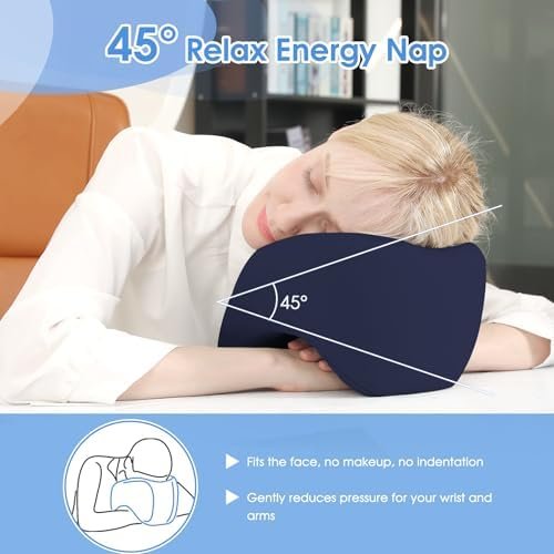 Travel Neck Pillow for Airplanes, Neck Pillow for Traveling,360º Ergonomic Memory Foam Travel Pillow, Soft and Breathable Cover,Portable Pillows for Car, Train or Airport Travel Essentials(Navy) - Image 3