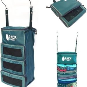 Pack Gear Hanging Carry-On Organizer - Our Standard Hanging Luggage Organizer Fits Any Carry On - Our Packing Cubes For Travel Use Mesh Windows to Make Finding Clothes Easy (Green, S)
