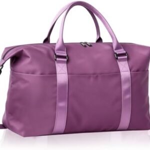 Weekender Duffel Bags for Women, Purple Travel Totes Bag for Airplane Essentials, Overnight Bags for Women with Trolley Sleeve, Large Carry On Hospital Bag for Labor and Delivery, Sport, Gym
