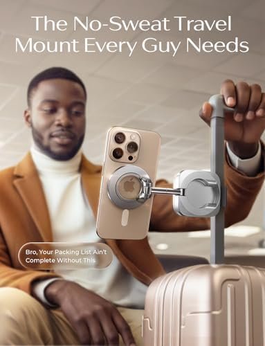 LISEN Airplane Travel Europe Vacation Essentials Phone Holder Gadgets Long Flight Must Have Toddler Mini Travels Essentials Kids Women for MagSafe Travel Accessories Cruise Essentials Camera Mounts - Image 4