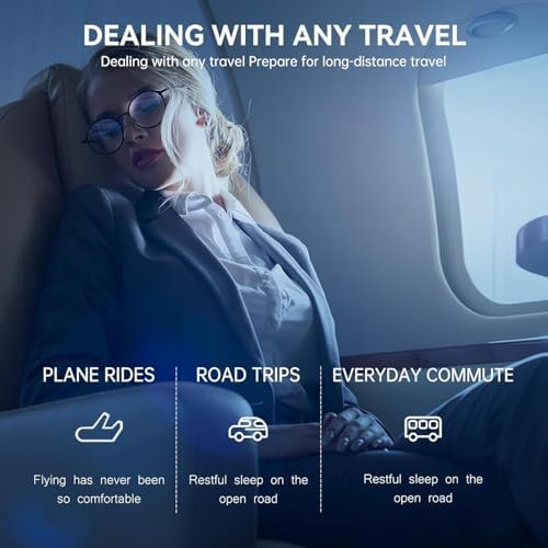 Plane Foot Hammock for Travel, Adjustable Airplane Foot Rest for Long Flights, Portable Leg Hammock for Airplane, Essential Travel Accessories, 2 Pack, Black - Image 6