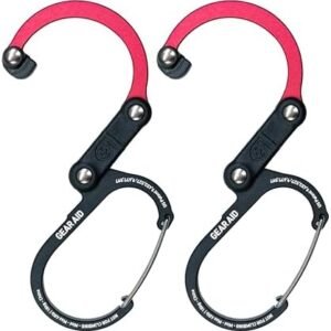 GEAR AID HEROCLIP (Mini) Carabiner Gear Clip and Hook, for Hanging Bags, Purses, Lanterns, Strollers, Tools, Helmets, Water Bottles, and More