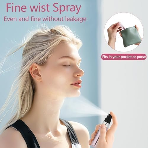 Portable Mini Refillable Perfume Atomizer Bottle, Travel Size Refillable Perfume Refill Bottle - Perfume Atomizer Refillables, Scent Pump Case, Small Perfume Spray 4 Pcs Pack of 5 ml - Image 2