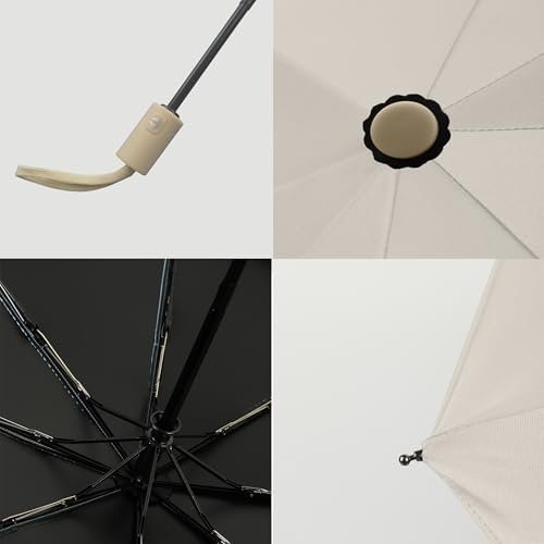 BAODINI Small UV Protection Travel Umbrella Compact for Rain and Sun UPF 50+ 41 inch Portable Umbrella for Women and Men - Image 7