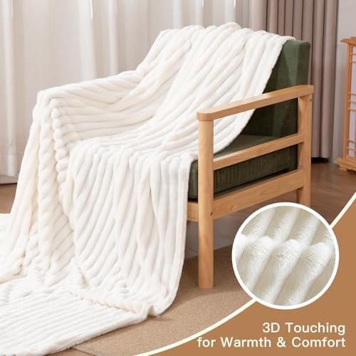 Ultra Soft Fleece Throw Blanket – Lightweight Cozy Plush Microfiber for Couch, Bed & Travel – Warm All-Season Decorative Blanket 50"x60", Machine Washable - Image 5