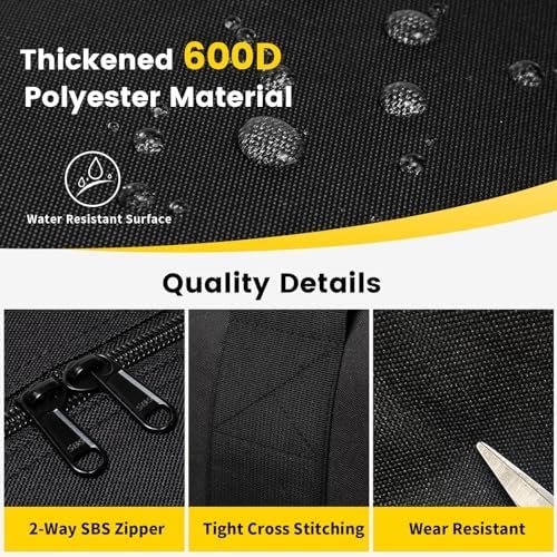 Vorspack Extra Large Duffle Bag for Travel - 100L Duffel Bag for Men Gear Bag for Storage Foldable Weekender Bag for Overnight Camping - Black - Image 3