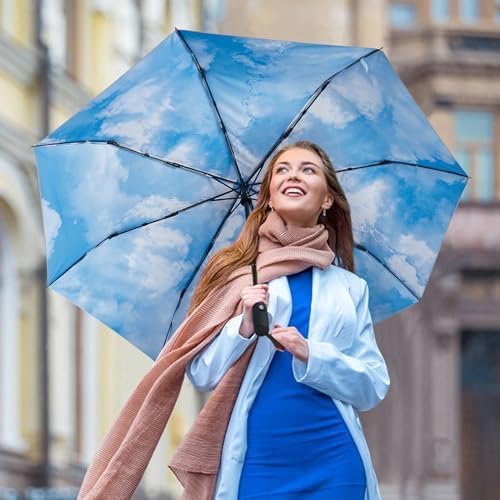 G4Free UPF 50+ UV Protection Large Travel Umbrella 42/46 Inch Auto Open Close Windproof Sun Blocking Umbrella - Image 6