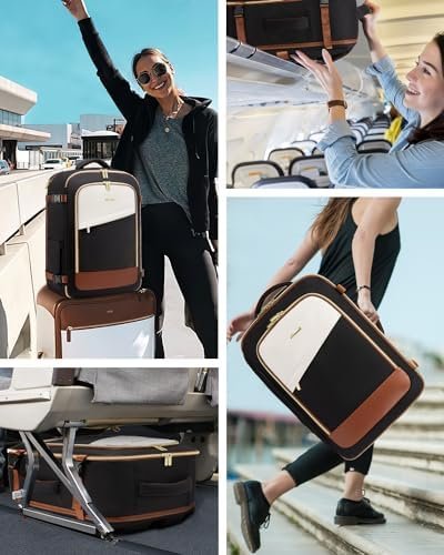 LOVEVOOK Travel Backpack for Women, 40L Carry On Backpack Flight Approved, Large Personal Item Bag Fits 17 inch Laptop, TSA Approved Luggage with 3 Packing Cubes,Waterproof Weekender Gym Daypack - Image 7