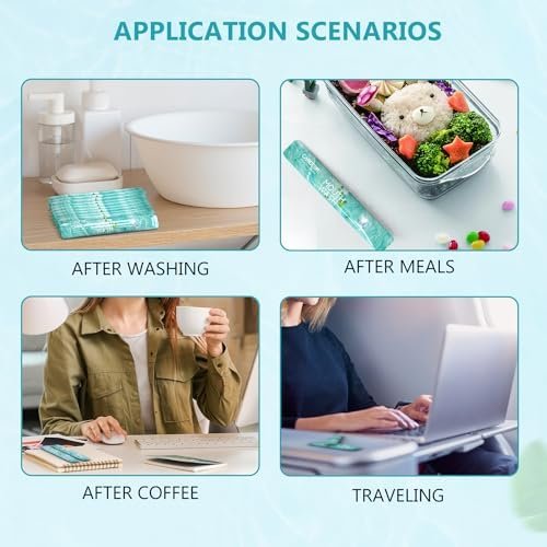 Mouthwash Travel Size Portable Packets to Go, Alcohol & Fluoride Free Fresh Mint MouthwashStrips for Superior Oral Hygiene,30 Individual Disposable Mouthwash Packs(Pack of 30) - Image 6