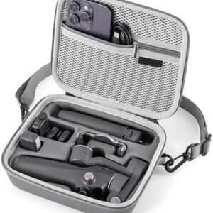 STARTRC PHOTO Osmo Mobile 7P Case, Portable PU Shoulder Bag for DJI OM 7 Pro/OM8 Gimbal Stabilizer Travel Case for DJI Osmo Mobile 8/7/7P Accessories