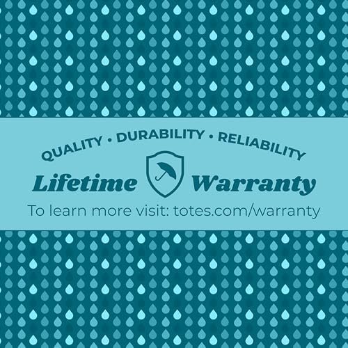 totes Auto Open/Close Compact Umbrella with Printed Under Canopy, Floral, One Size - Image 6