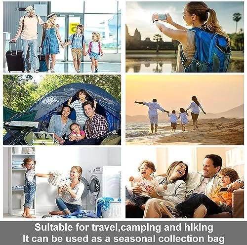 Compression Bags - Travel Essentials 12 Pack Space Saver No Vacuum or Pump Needed Storage Accessorie and Home Packing Organizers (transparent) - Image 7